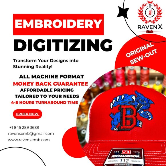 Embroidery Digitizing Services - Picture 1 of 1